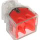 Conector Rápido 4*0.5-2.5mm2 Transparente/rojo 10 Pcs