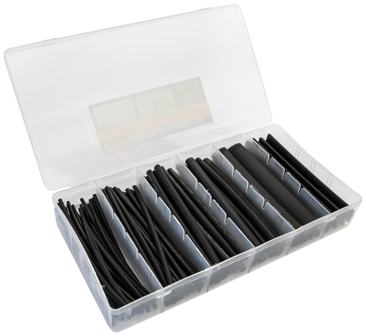 Heat Shrink Tubing Set 100 Pieces Black