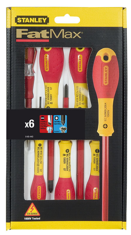 Sraitheann scriúire Fatmax 6 Pcs Vde Flat + Pz