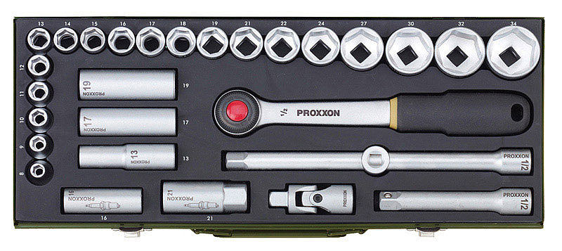 Socket Wrench Set 29 Pieces 1/2'' 8-34mm