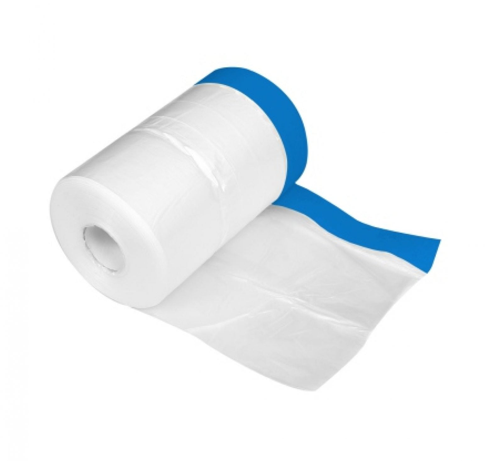 Beschermfolie met blauwe tape 140cm*20m
