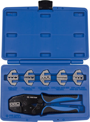 Set Of Pliers With Replaceable Inserts For Cable End Clamps