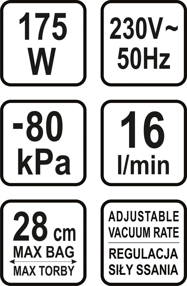 175W vacuümvoedselverpakkingsmachine