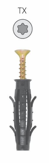 Fiche d'extension avec douille Torx Tx10 6/3,5*50mm