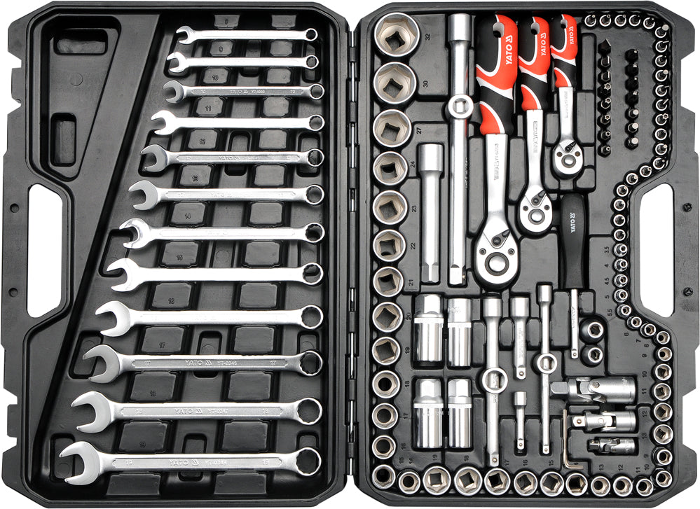 Kit Herramientas 1/4'' 3/8'' 1/2'' 111 Piezas Xl