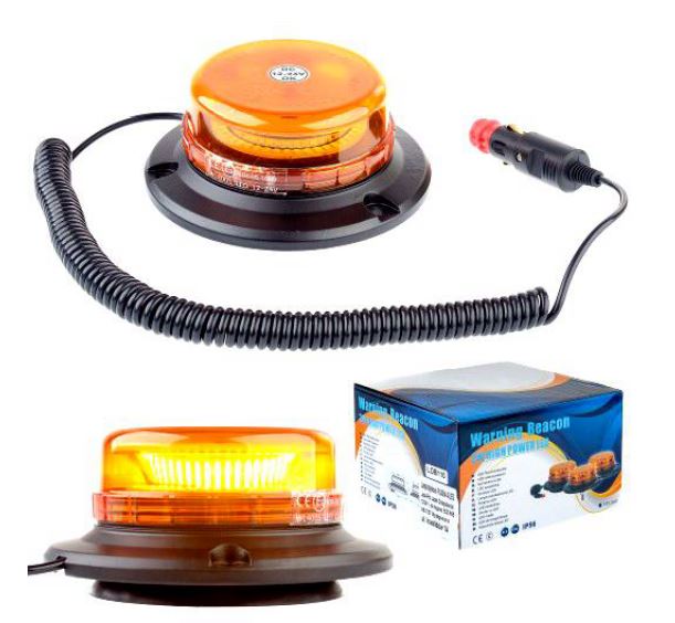 Lampa de avertizare rotativa - Magnet Wl400 3w Led Puternic