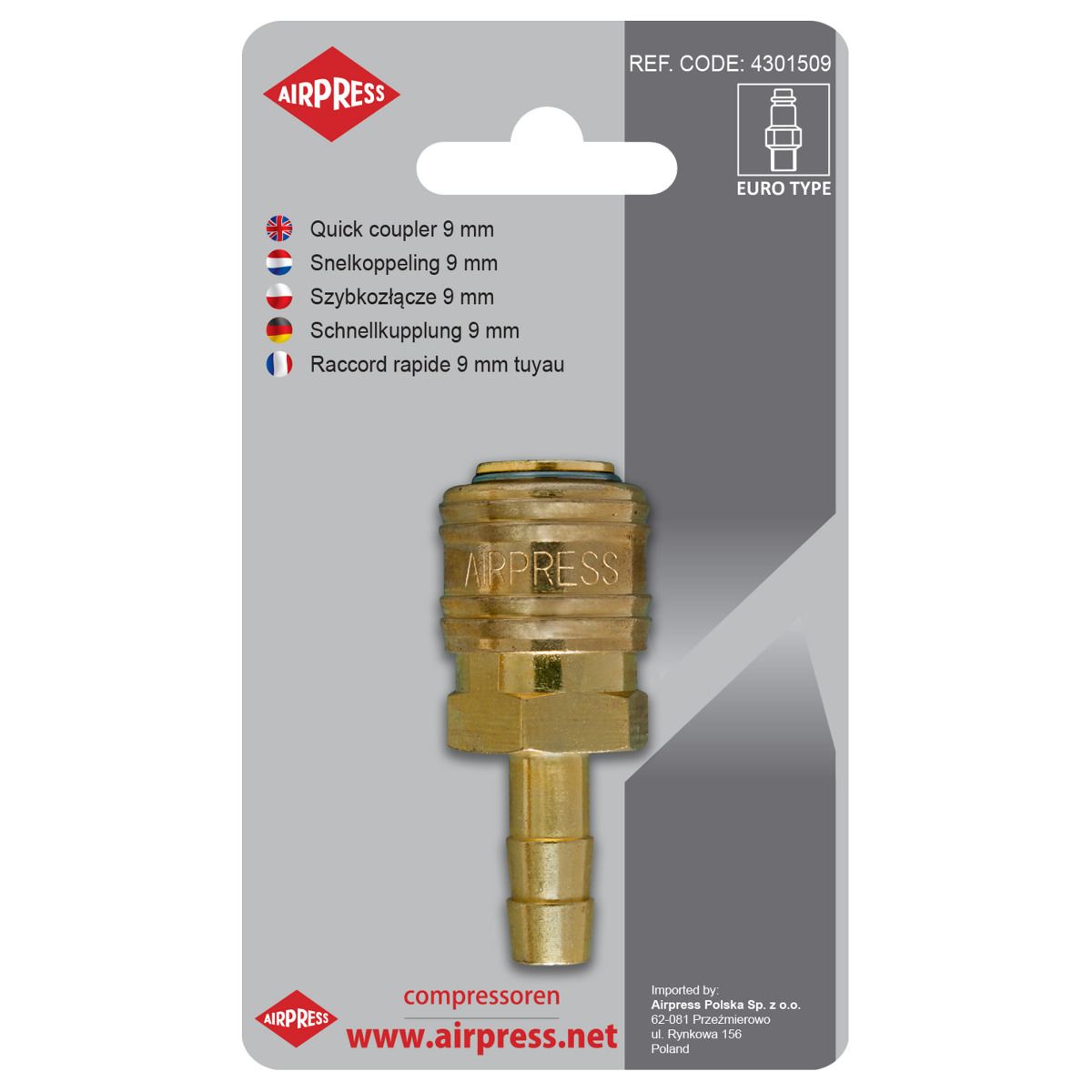 Quick Coupler With 9mm Hose Output