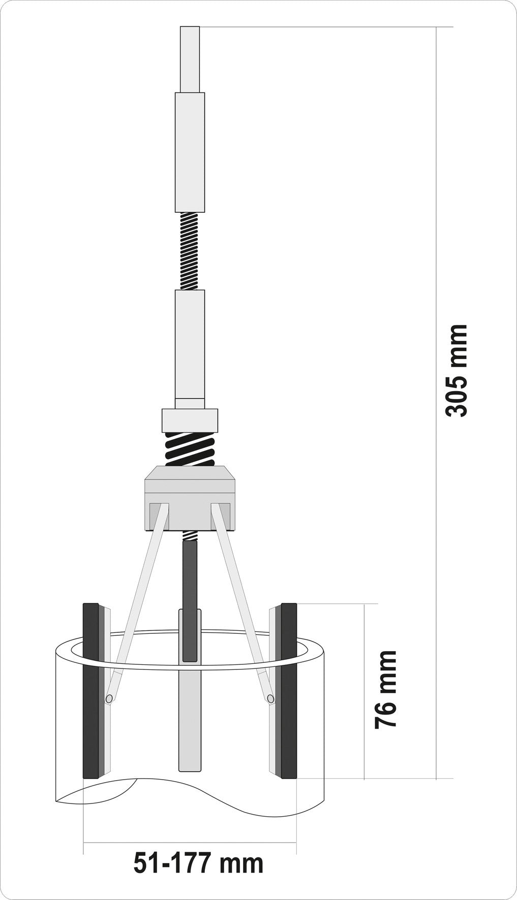 Honovací stroj válců 51-177 mm
