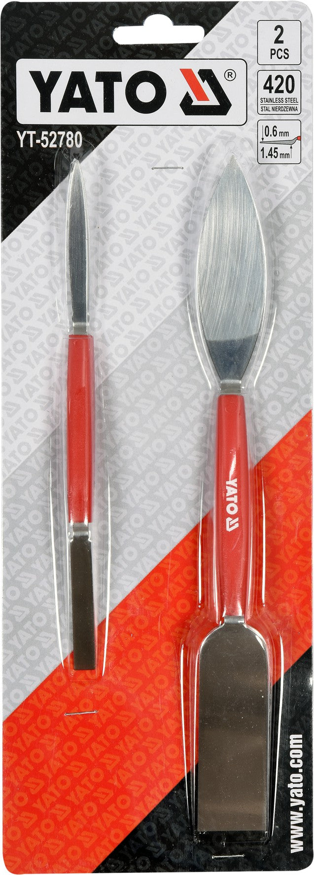 Juego de 2 cuchillos de espátula de estuco