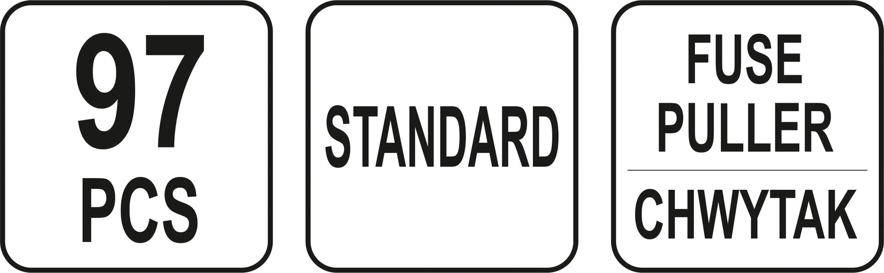 Set Of 97 Standard Blade Fuses