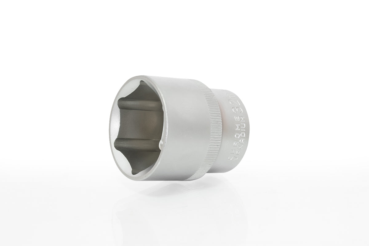 Short Socket 1/2'' 6-angle Satin 16mm