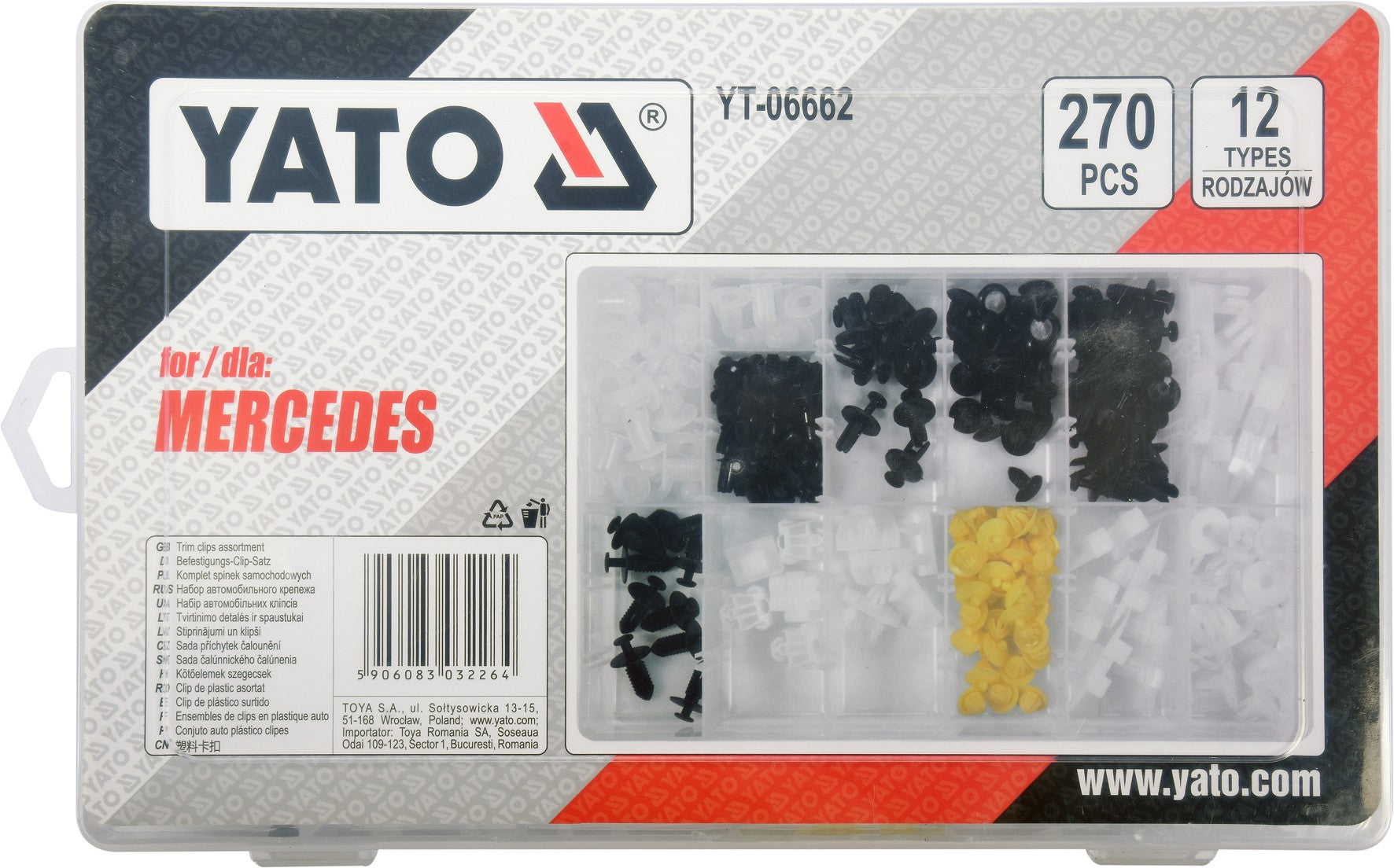 Set Agrafe Auto Mercedes 270 Buc