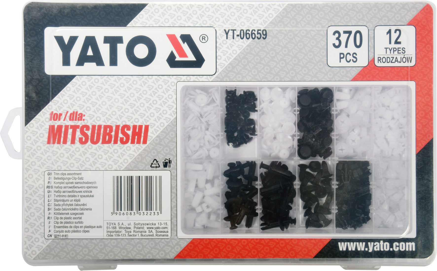 Set cleme auto Mitsubishi 370 buc