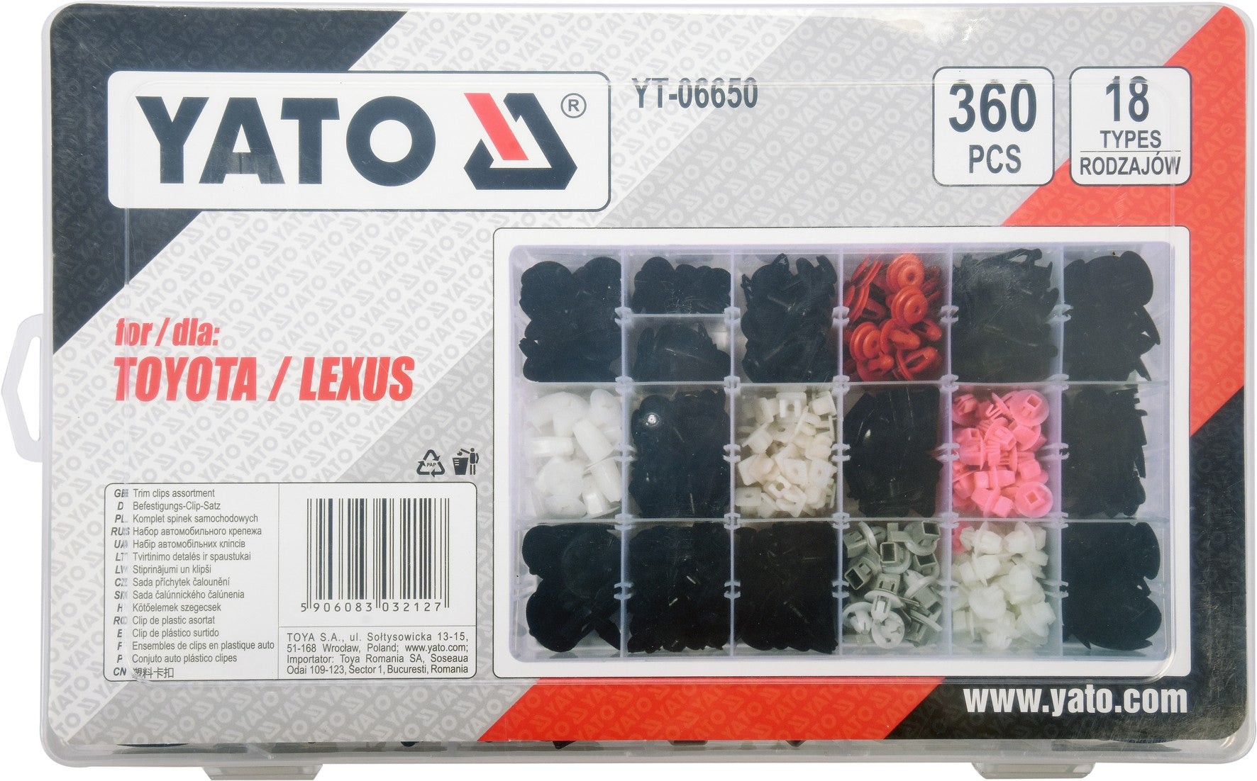 Set cleme auto Toyota/lexus 360 buc