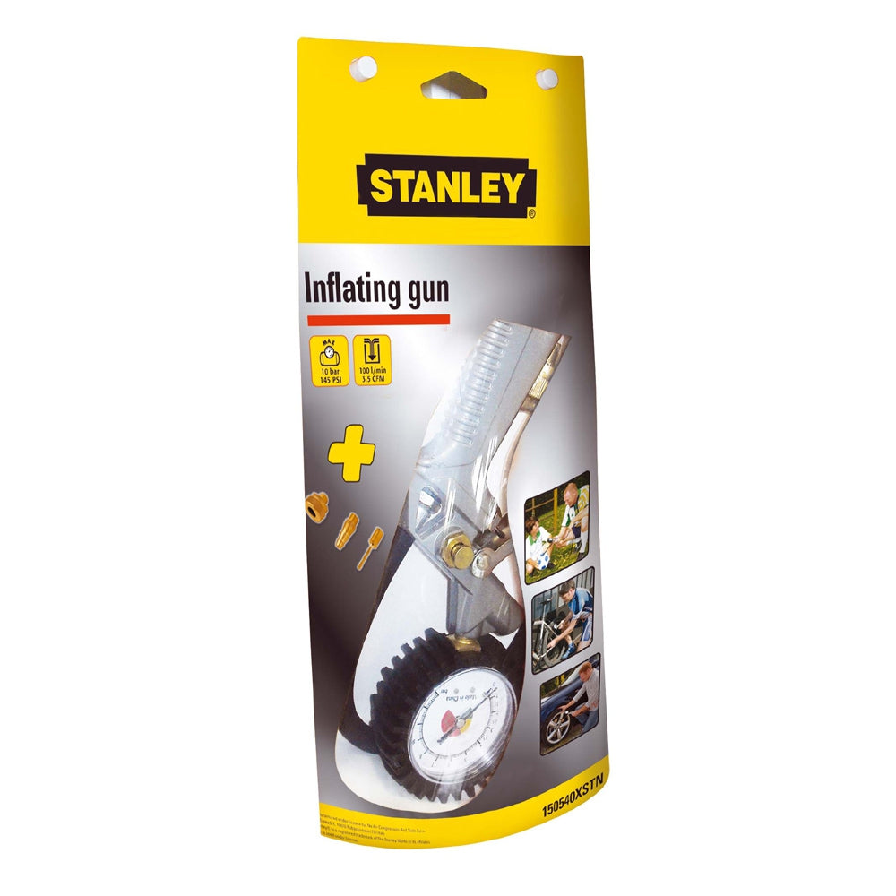 Tire Inflator With Pressure Gun