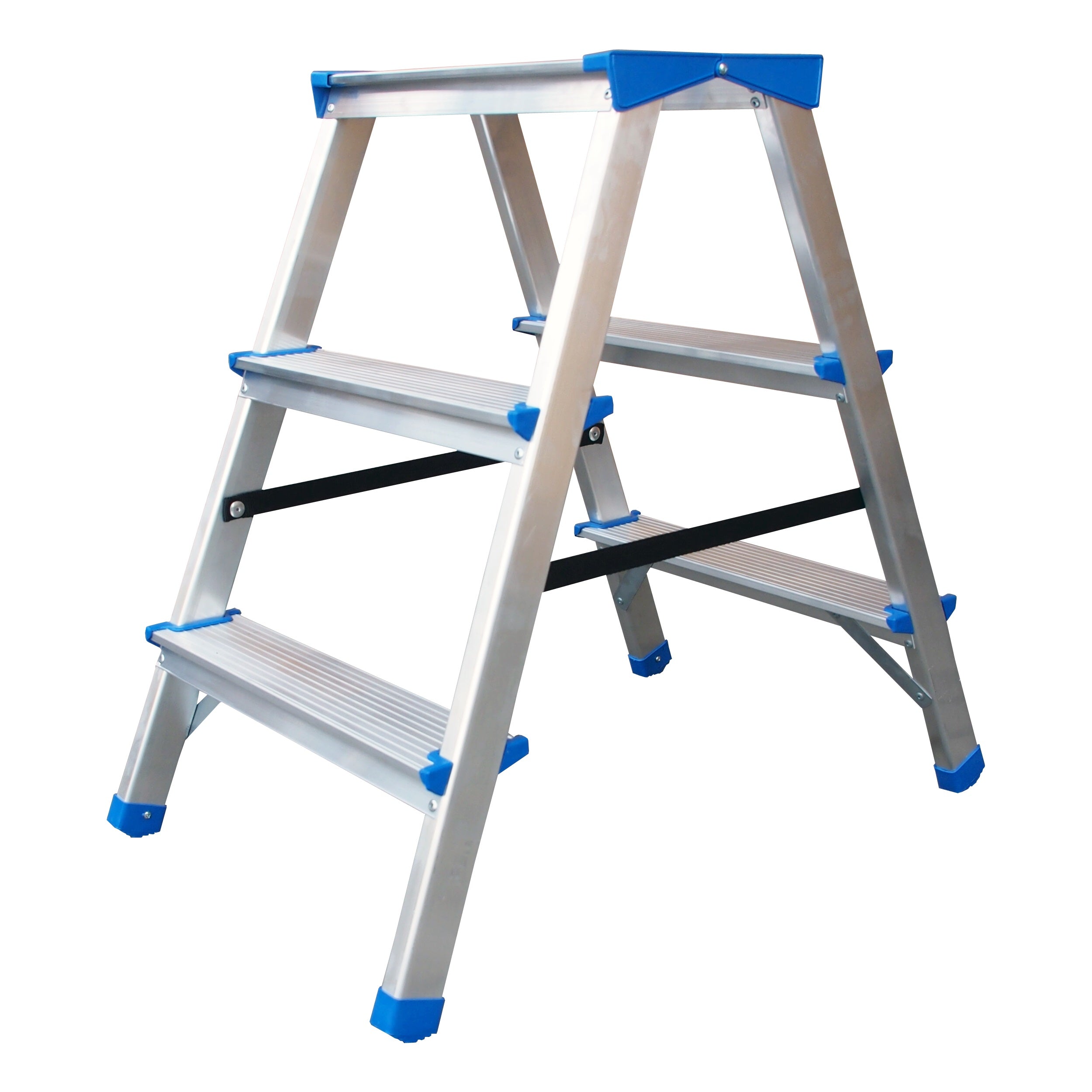 Escada Banco Dobrável de Alumínio 67cm 2 Degraus + Plataforma