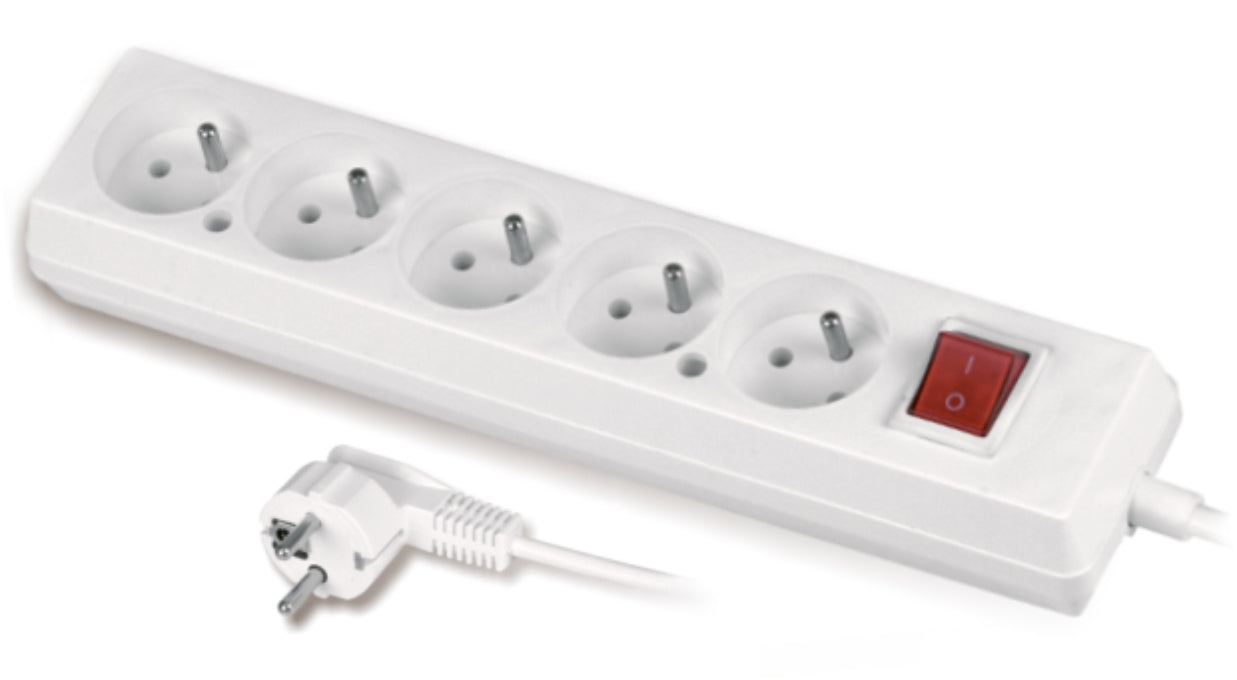 Housing Extension Cord 5 Sockets 3 Meters With Switch