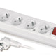 Housing Extension Cord 5 Sockets 3 Meters With Switch