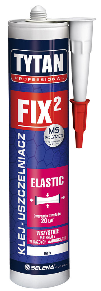 Fix2 Elastic Mounting Glue 290ml White Titanium