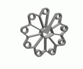 Plastová bodová podložka Padix 30/4-12 Ring