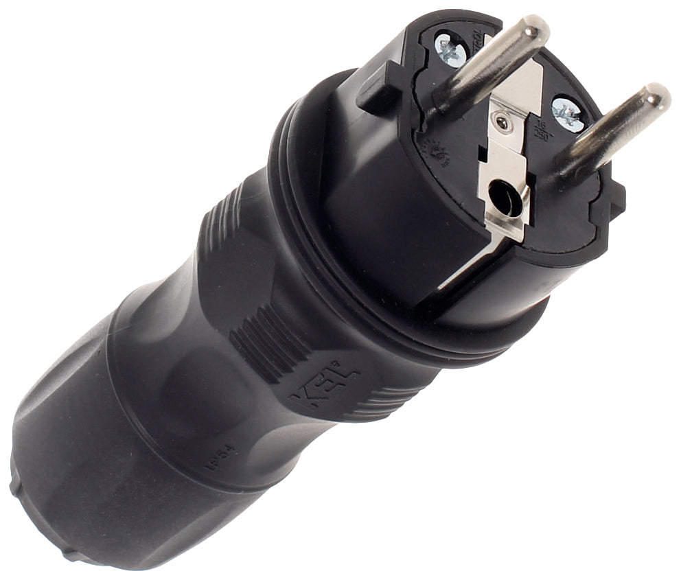 Spina Diritta 2p+z 16a Extrem Uni Ip54 Nera