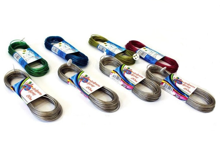 Stål klädrep 2mm 20m