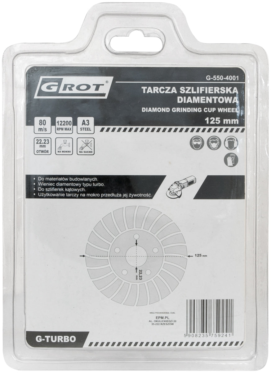 G-Turbo Diamant-Schleifscheibe 125 mm