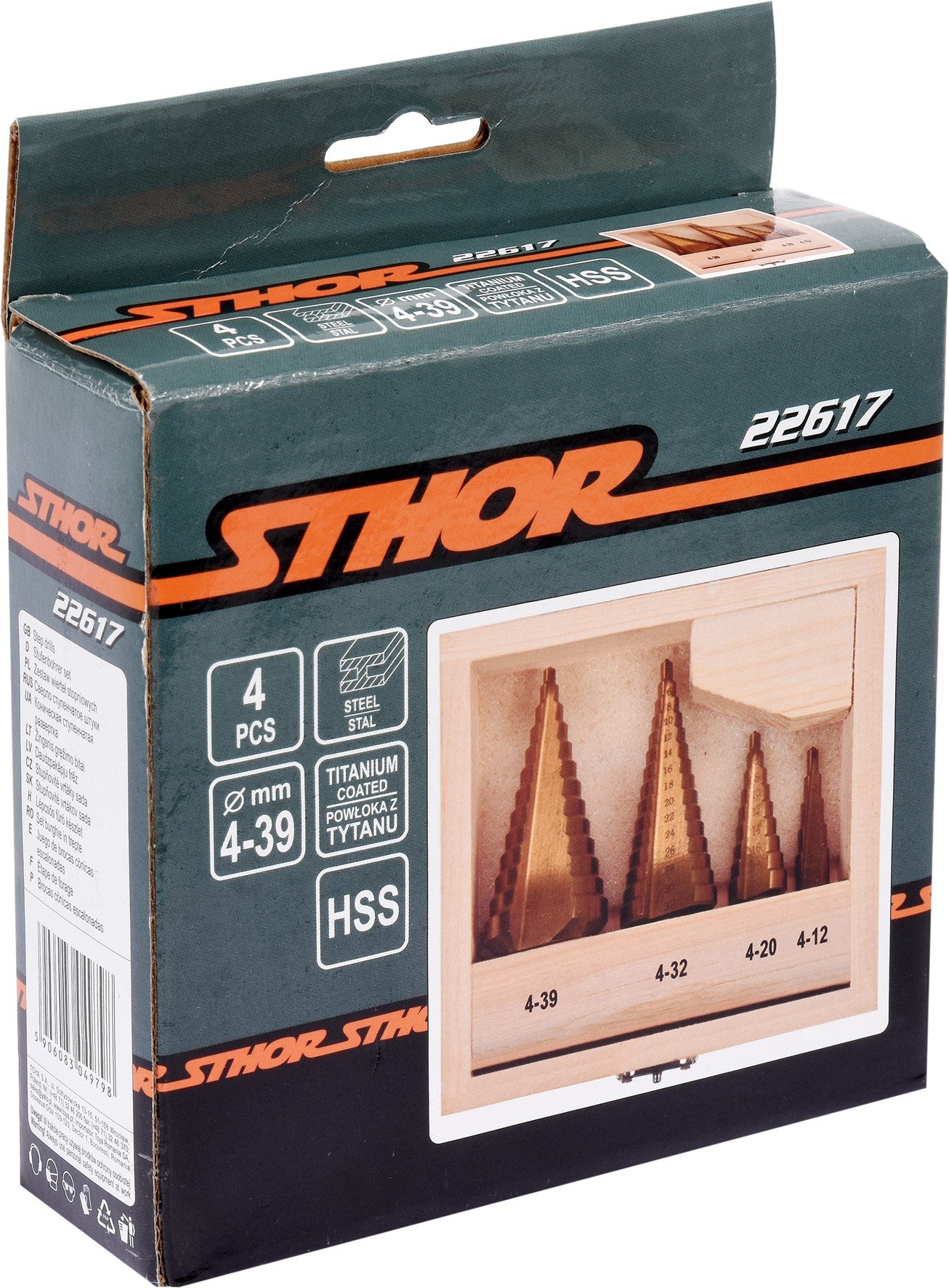 Set van 4 stappenboren