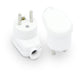 Vinklad Plugg Avtagbar 2p+z 16a 250v Vit