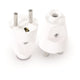 Rechte afneembare stekker 2p+z 16a 250v wit