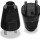 Gerader abnehmbarer Stecker 2p+z 16a 250v Schwarz