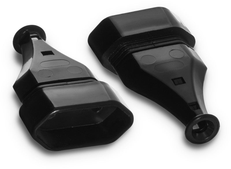 Flad stikkontakt 2.5a 250v Aftagelig Sort