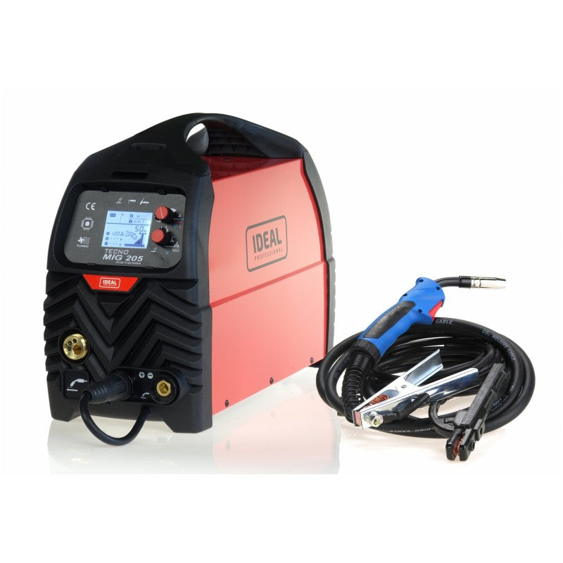 Soldadora Semiautomática Tecnomig 205 Lcd Mig/tig/mma Sinérgica