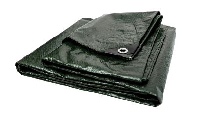 Tarpaulin 70g/m2 4*5m Green