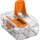 Quick Connector 2x0,2-4mm2 Transparent/orange 221-412