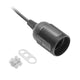 E27 Lampeholder Med Kabel Og Blok 240v 60w 2x0,75mm2 Sort