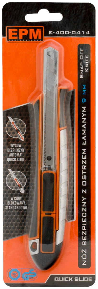 Coltello Coltello con lama di sicurezza in alluminio da 9 mm