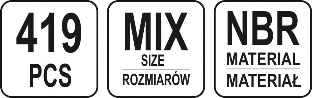Gummi O-ring Set 419 Stk Mix