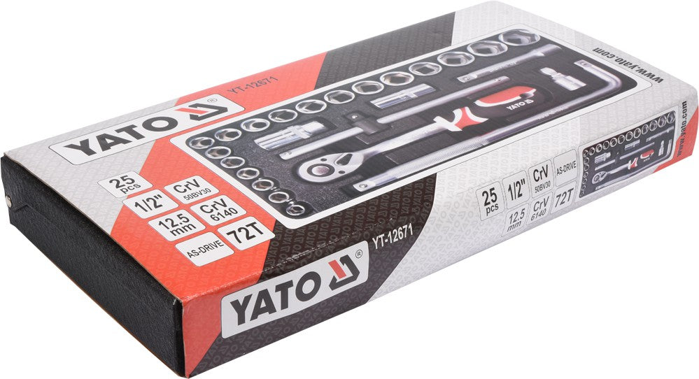 25-delars verktygssats 1/2''