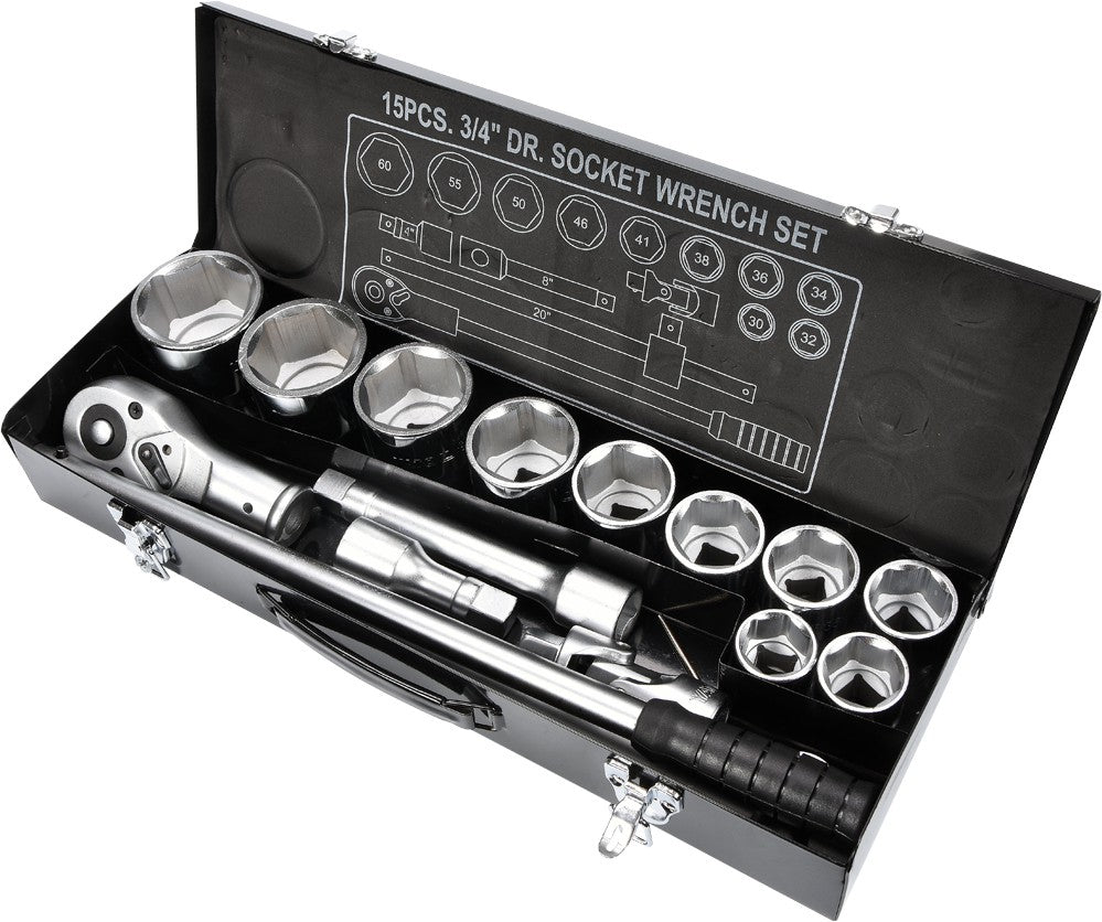 3/4' Gereedschapsset 15-dlg