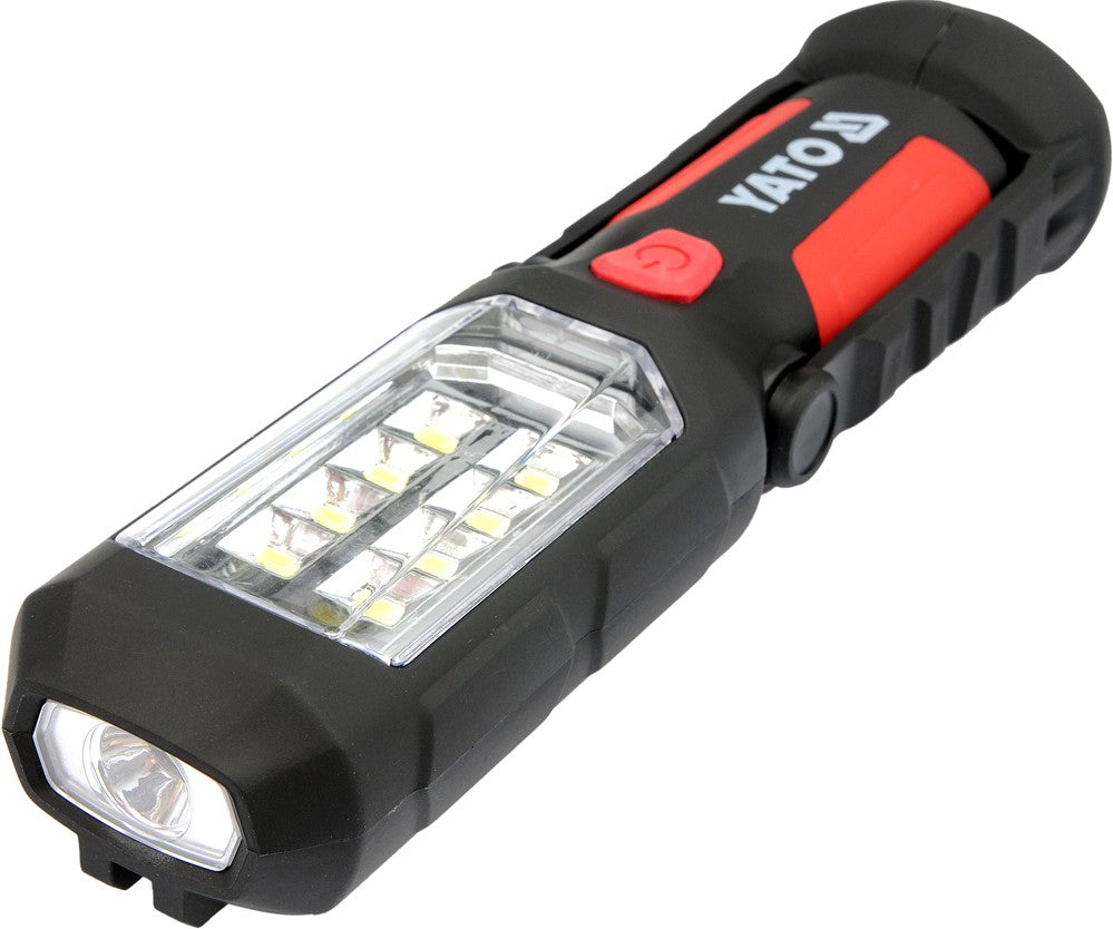 2-i-1 Led Magnet Workshop Ficklampa 3xaa