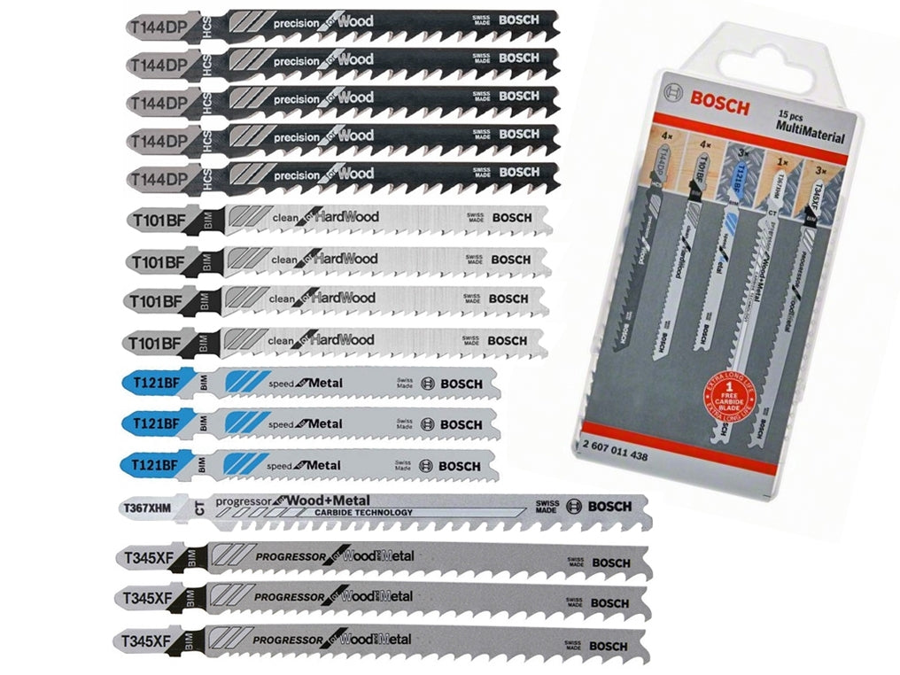 Set Of T Multimaterial Saw Blades 15 Pcs.