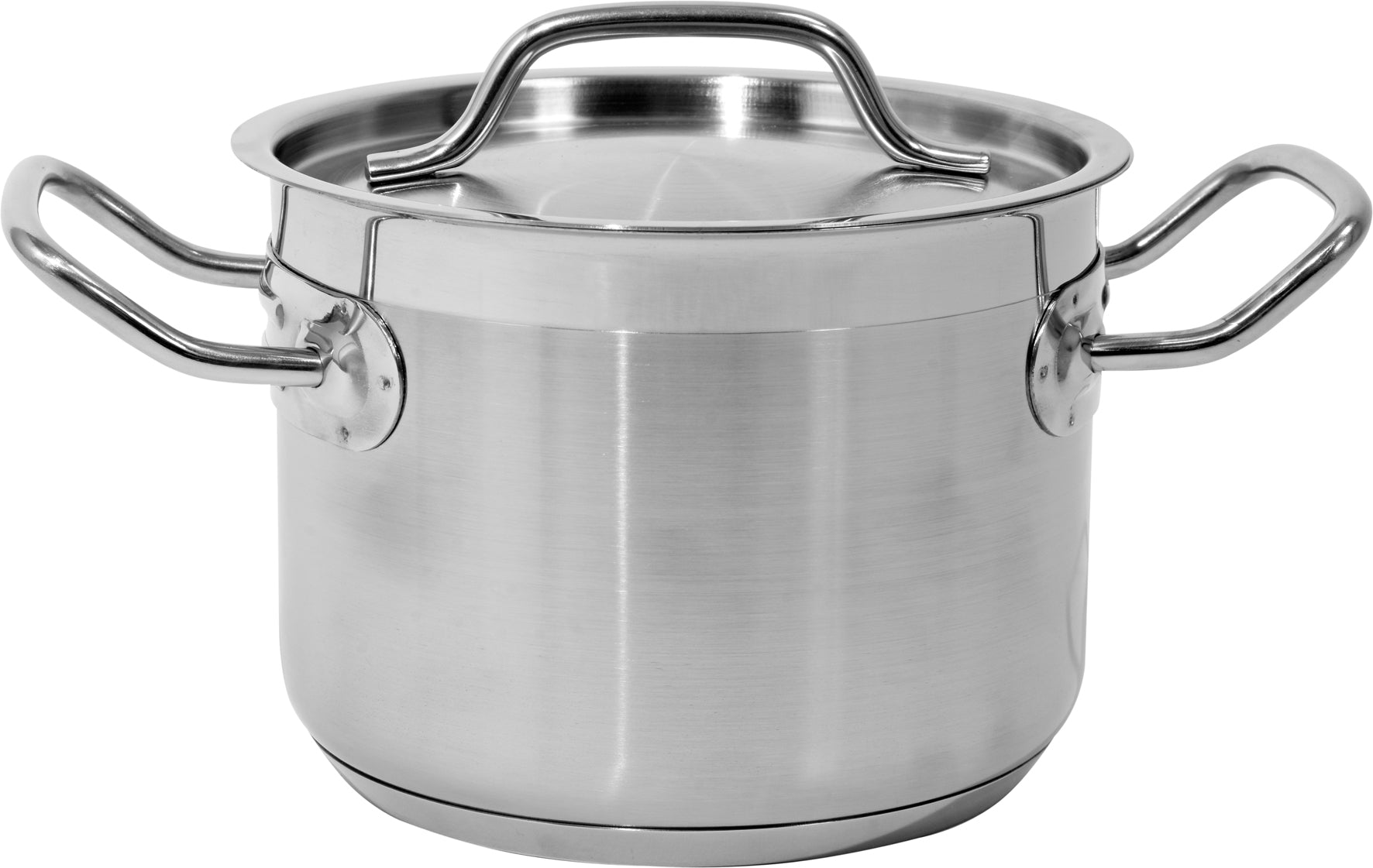 Pentola Alta Con Coperchio In Acciaio Inox 16x12 Cm