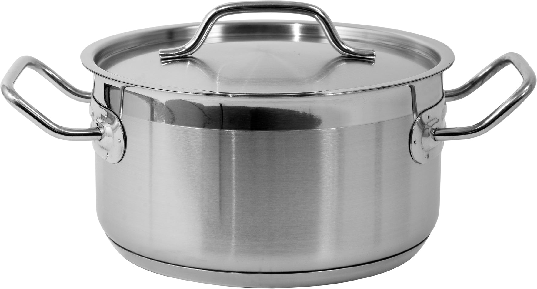 Lage Pot Met RVS Deksel 20x10,5 Cm 3,3l