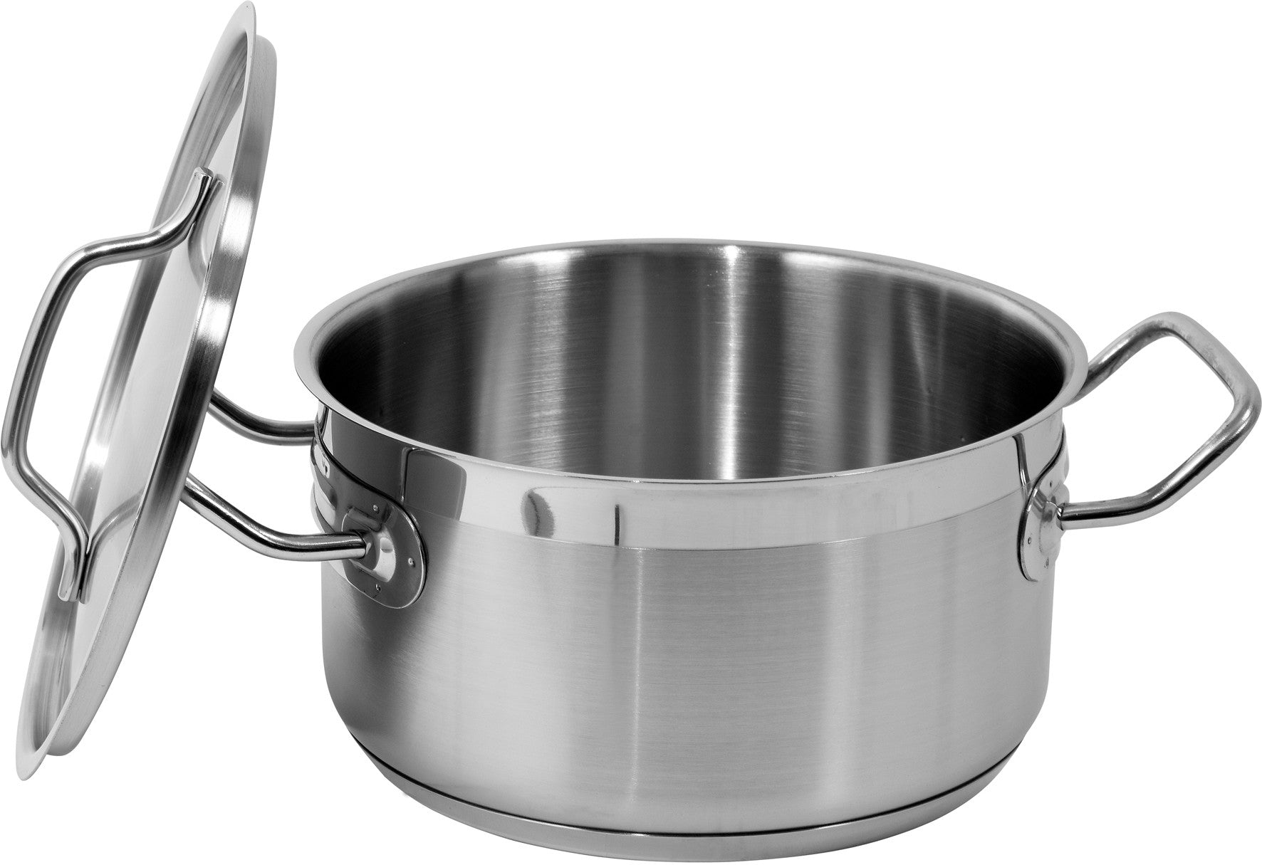 Lage Pot Met RVS Deksel 20x10,5 Cm 3,3l