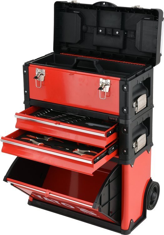3-piece Tool Trolley With Tools