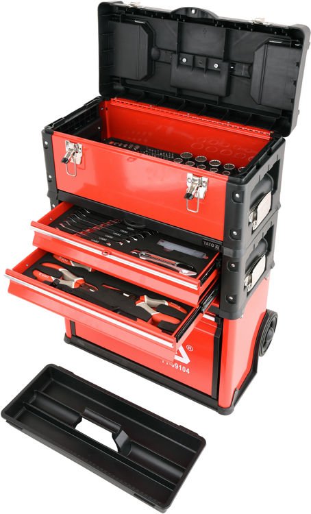 3-piece Tool Trolley With Tools