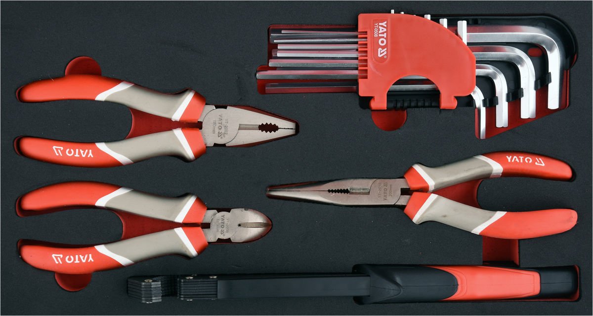 3-piece Tool Trolley With Tools