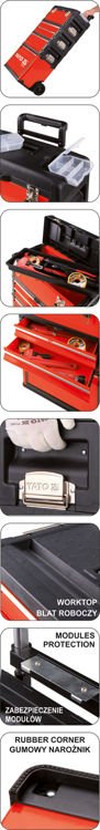 3-piece Tool Trolley With Tools