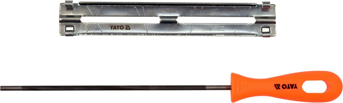 Guide med fil för slipning av kedjor 4,0 mm